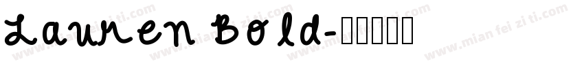 Lauren Bold字体转换